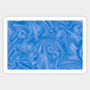 Light Blue Swirling Marble Pattern Sticker